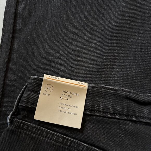 universal thread jeans High Rise Flare Size 14 Short NWT - Picture 5 of 7